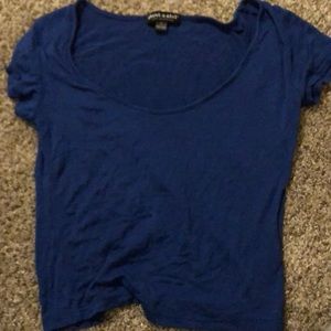 Blue cropped top